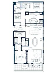 Forte on the Park Minneapolis CP11 Penthouse Floor Plan