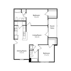 a floor plan of a house