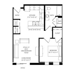 the west edge floor plan a12