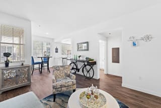 Living Area With Dining at LEVANTE APARTMENT HOMES, Fontana, CA, 92335
