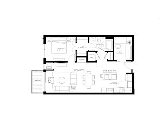 bedroom floor plan an in 2d