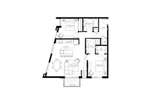 floor plan of the lower level
