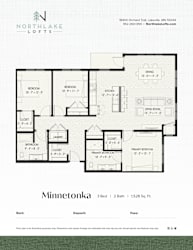A floor plan for a property by Northlake Lofts.