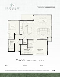 A floor plan for a property by Northlake Lofts.