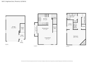 A floor plan for a two bedroom apartment.