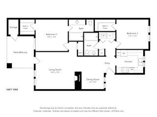 A black and white floor plan of a house layout.