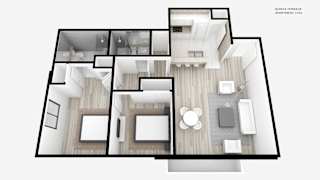 Two Bed + Two Bath