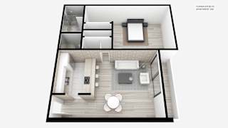 One Bed + 1.5 Bath