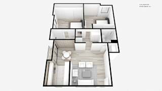 Two Bed + Two Bath