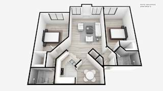 Two Bed + Two Bath