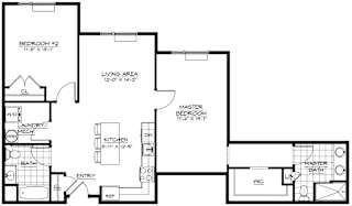 2D Floor Plan at The Botanic, Carteret, NJ, 07008