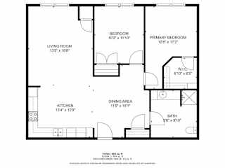 A black and white image of a floor plan for a house.
