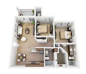 a floor plan of a house