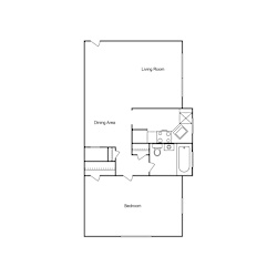 Floor Plan One Bedroom One Bath