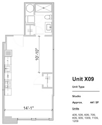 X09 - 0 Bed 1 Bath at Textile Apartments, Cincinnati, Ohio
