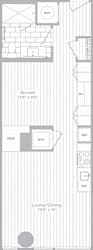 1 bedroom 1 bathroom B at Artline Apartments, Washington-DC