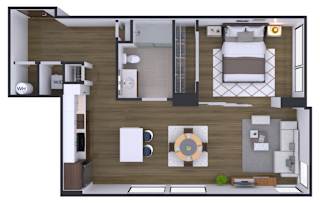 1 bedroom 1 bath W at Artline Apartments, Washington, DC, 20024