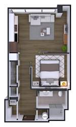 1 bedroom 1 bathroom F at Artline Apartments, Washington, 20024