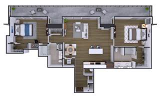 2 bedroom 2 bath F at Artline Apartments, Washington-DC, 20024