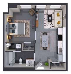 1 bed 1 bath J at Textile Apartments, Ohio