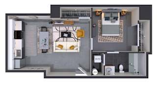 1 bed 1 bath K at Textile Apartments, Cincinnati, OH