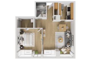 X16-1B Floorplan at Reflections at the Wharf, Washington, DC, District of Columbia