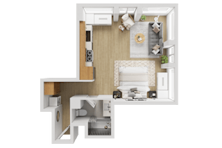 X19-S Floorplan at Reflections at the Wharf, Washington, 20024