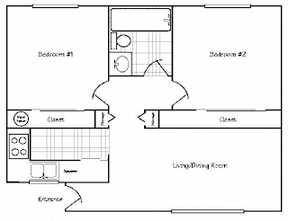 Arcade Apartments Corvallis Two Bedroom Floor Plan