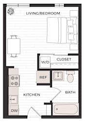 Studio C2 Floor Plan