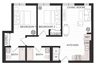 a floor plan of a small apartment