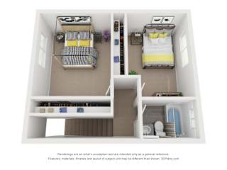 Brittany Square Apartments Top Floor Floor Plan