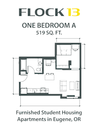 a floor plan of a small house with roommates