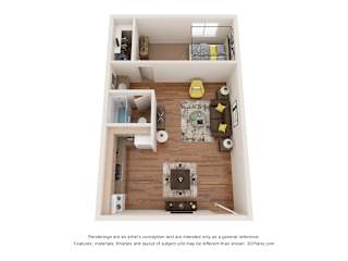 Station at Elm Cree | One Bed