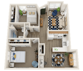 The Montavilla | Two Bedroom ADA