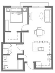 Apartments in Everett WA - The Waterline - One Bed