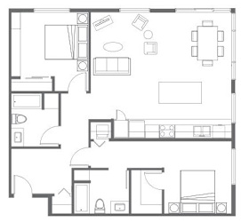 Apartments in Everett WA - The Waterline - Two Bed