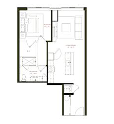 A3 Floor Plan at Twenty Fair Apartments, Connecticut