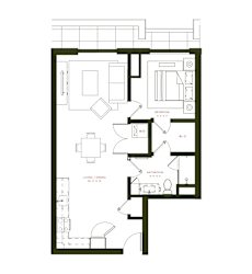 A4 Floor Plan at Twenty Fair Apartments, Connecticut, 06511
