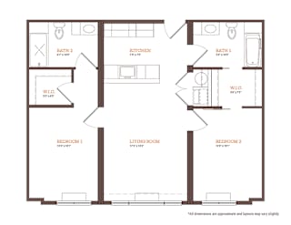 B1 Floor Plan at Park and Main, Hartford, CT