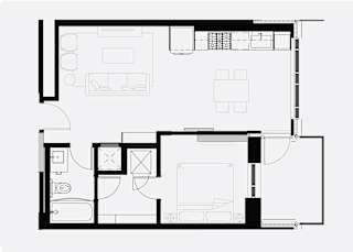 Floor Plan F (One Bedroom)