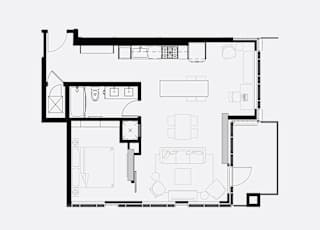 Floor Plan G-2 (One Bedroom + Den)
