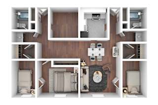 New Brookside Three Bedroom Floor Plan
