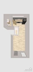 8600 Apartments Efficiency - Efficiency Floor Plan