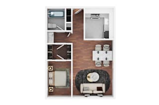 Junior One Bedroom Floor Plan
