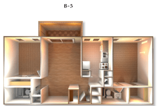 Floor Plan B-5 at DEL ORO APARTMENT HOMES, Plantation, FL