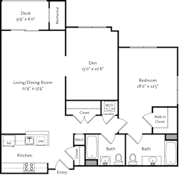 A01d_Ivy Floorplan at The Henry, Pomona, NY, 10970