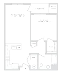 A02 Floorplan at The Hartlan, Linden