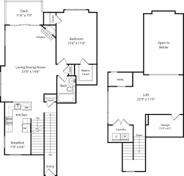 A04l Floorplan at The Henry, Pomona, 10970