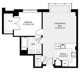 A12 Floorplan at RiversEdge, New Jersey, 07086