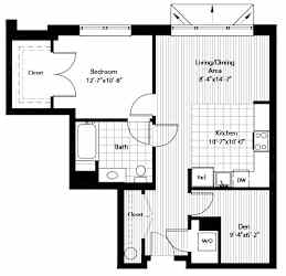 A13 Floorplan at RiversEdge, New Jersey